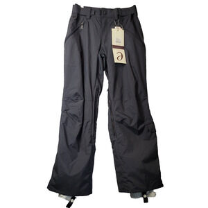 e By Turbine Siren Black Lined Low Rise Snowboard Ski Pants Women's S Pockets